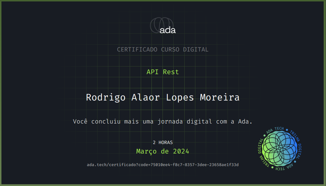 certificado API REST